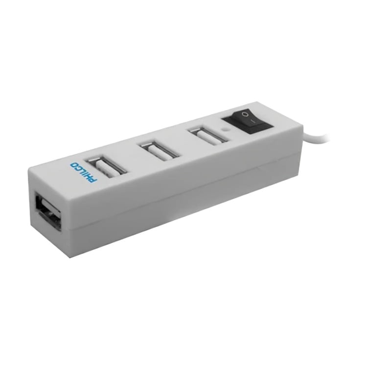 HUB USB 2.0 4 PUERTOS BLANCO PHILCO - 2