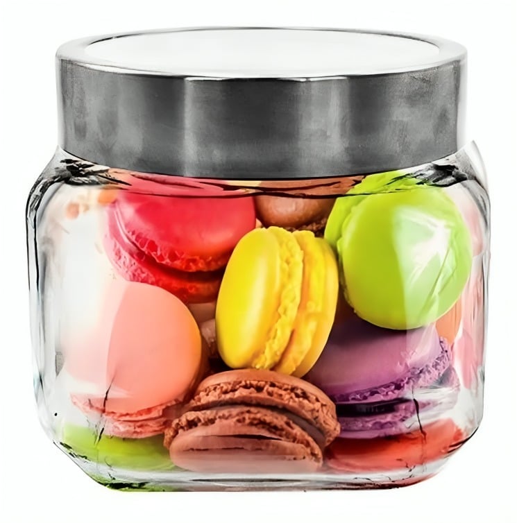 FRASCO CANISTER DE VIDRIO 850 ML 11 X 10,5 CM - 1