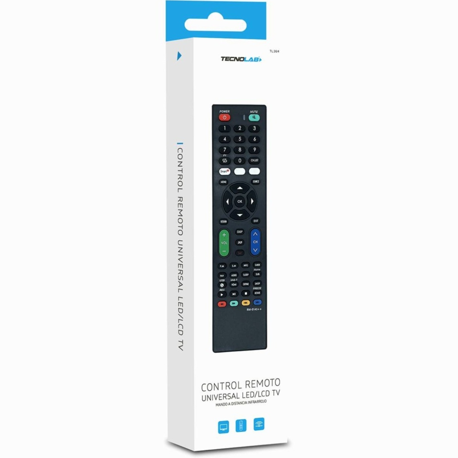 CONTROL REMOTO PARA TV UNIVERSAL DC 3V TECNOLAB - 1