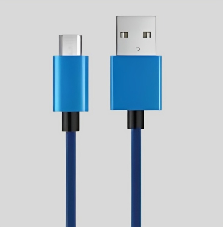 CABLE USB A MICRO USB CORDON 2M BLUE - 2