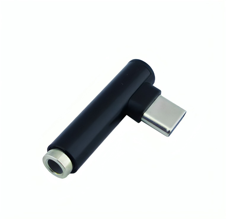 SET X 2 ADAPTADOR TYPE-C A JACK 3.5 CURVO PARA AUDIO - 1