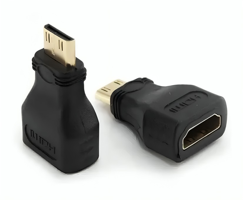 SET X2 COPLA HDMI HEMBRA A MINI HDMI MACHO RECTO - 2