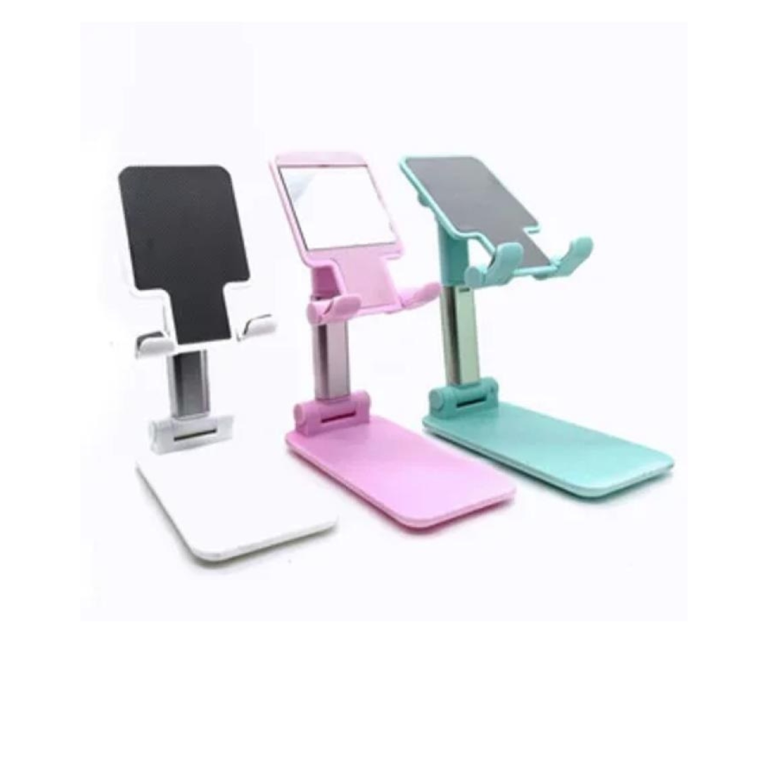 SOPORTE PORTA CELULAR. SOPORTE CON ESPEJO. PARA ESCRITORIO. - 1