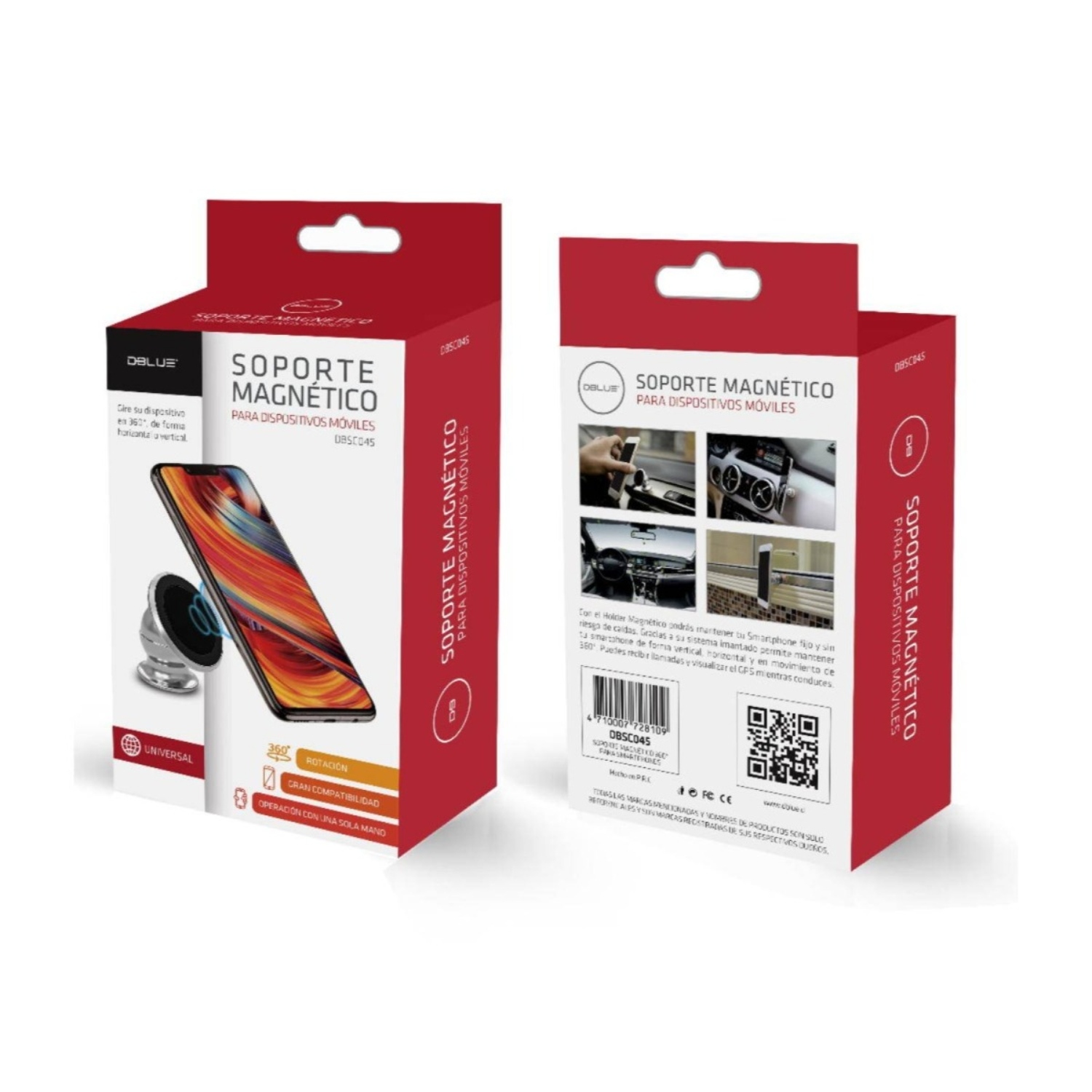 SOPORTE MAGNETICO 360° PARA SMARTPHONES DBLUE - 2