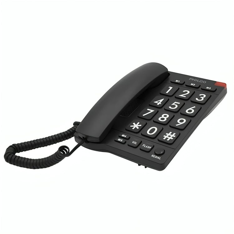 TELEFONO NUMEROS GRANDES PHILCO NEGRO 170BK - 2