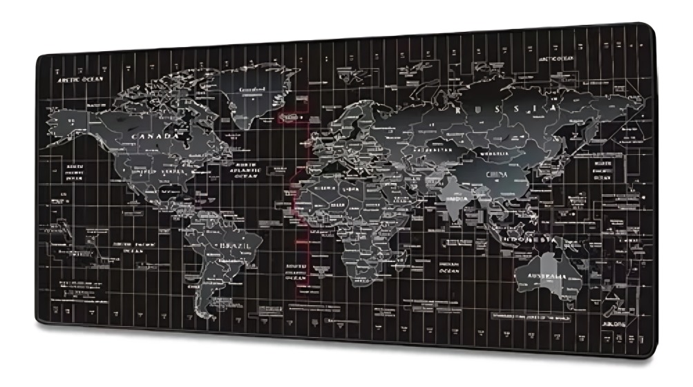 MOUSE PAD DISEÑO MAPA MUNDO DE 90 X 40 X 3 CM DBLUE - 2