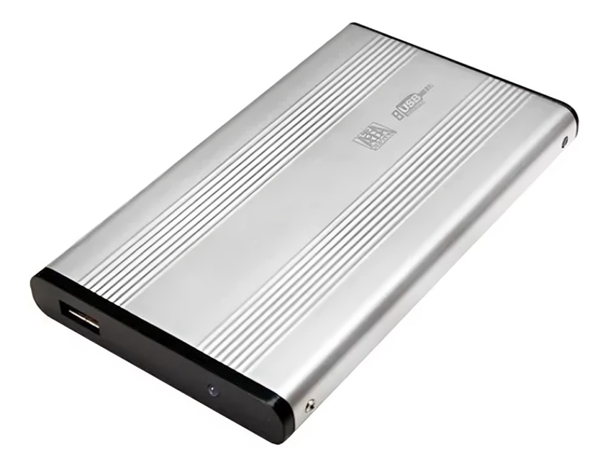 COFRE PARA DISCO DURO PLATEADO SATA 2.5 - 2