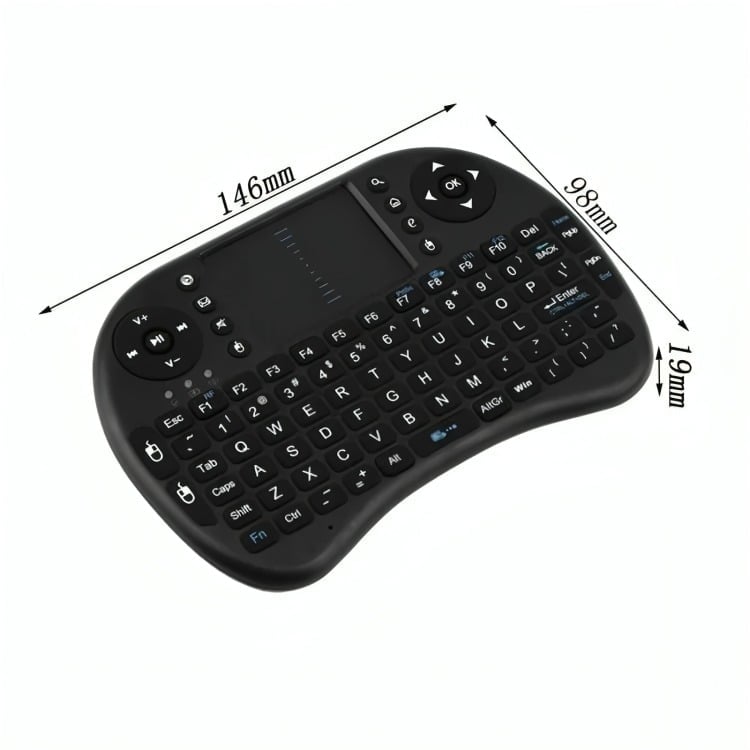 MINI TECLADO AIR MOUSE PARA SMART LUZ BLANCA - 2