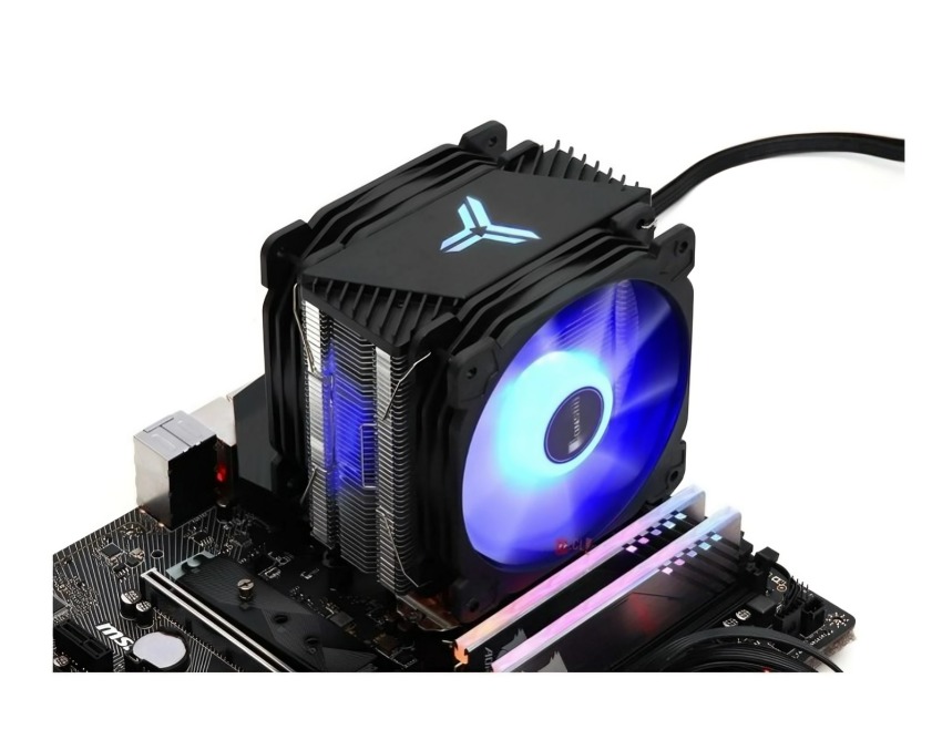 DISIPADOR CPU RGB DOBLE VENTILADOR BASE DE COBRE INTEL/AMD - 2