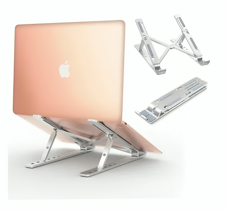 SOPORTE ELEVADOR DE NOTEBOOK PORTÁTIL PLEGABLE ALUMINIO - 2