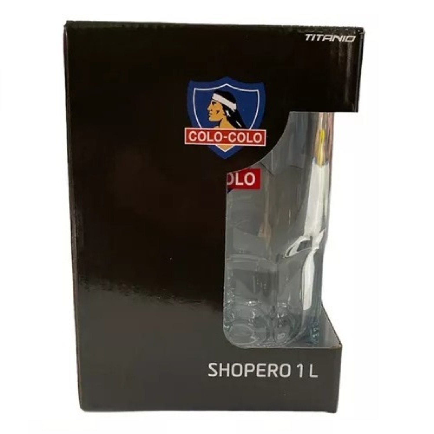 VASO CERVECERO SCHOPERO COLO COLO 1 LITRO DE VIDRIO - 3
