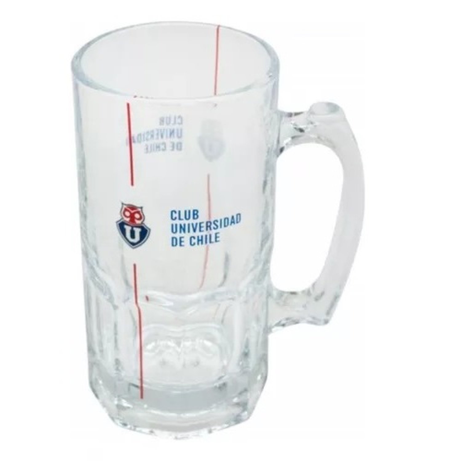 VASO CERVECERO SCHOPERO U CHILE 1 LITRO DE VIDRIO - 3