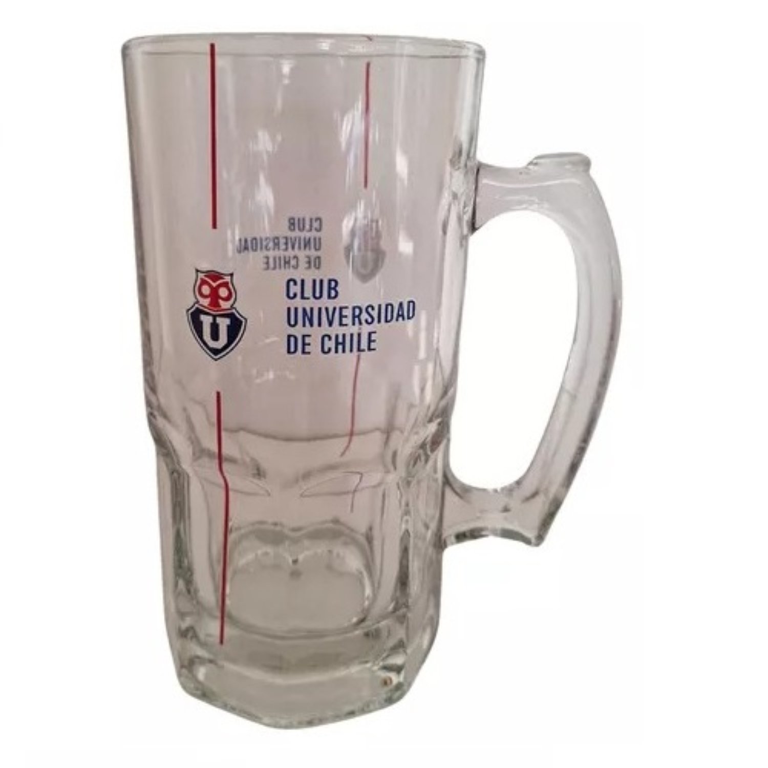 VASO CERVECERO SCHOPERO U CHILE 1 LITRO DE VIDRIO - 4