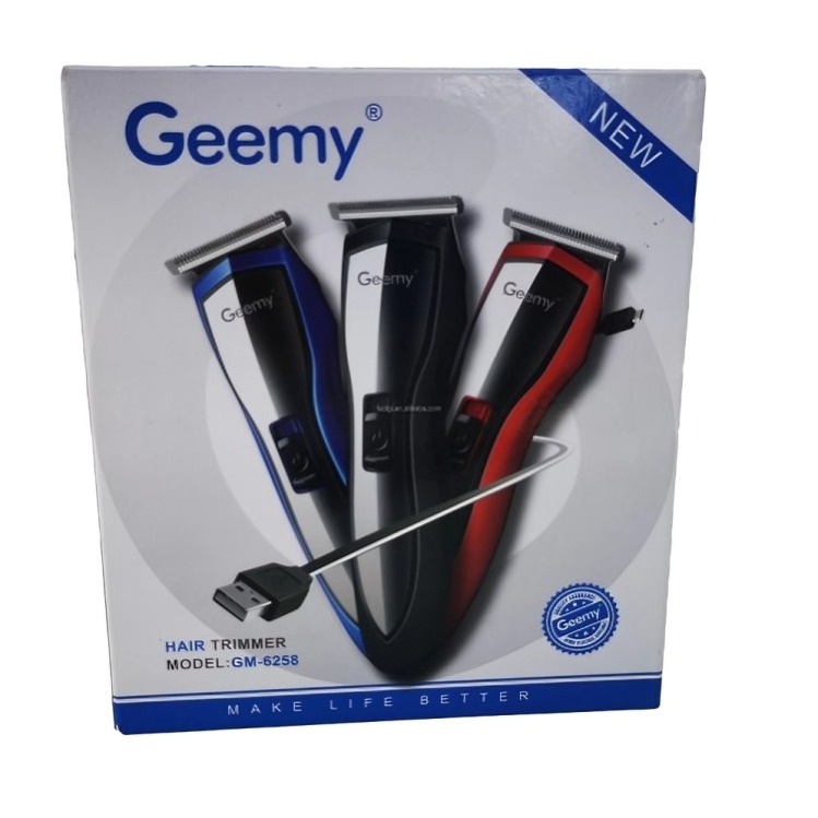 MAQUINA BARBERA RECARGABLE USB GM 6258 - 1