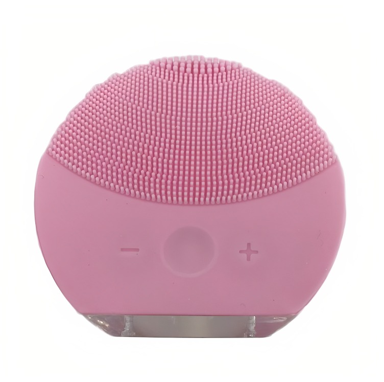 LIMPIADOR EXFOLIADOR MASAGEADOR FACIAL RECARGABLE USB ROSADO. - 2