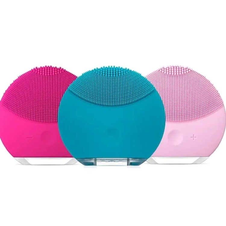 LIMPIADOR EXFOLIADOR MASAGEADOR FACIAL RECARGABLE USB FUCSI. - 3