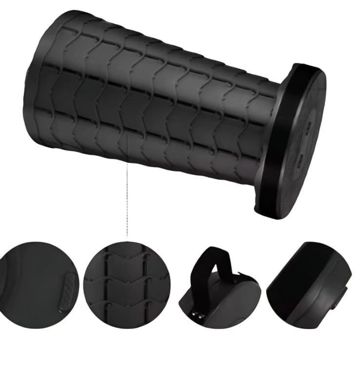 TABURETE PLEGABLE SILLA RETRACTIL NEGRO - 2