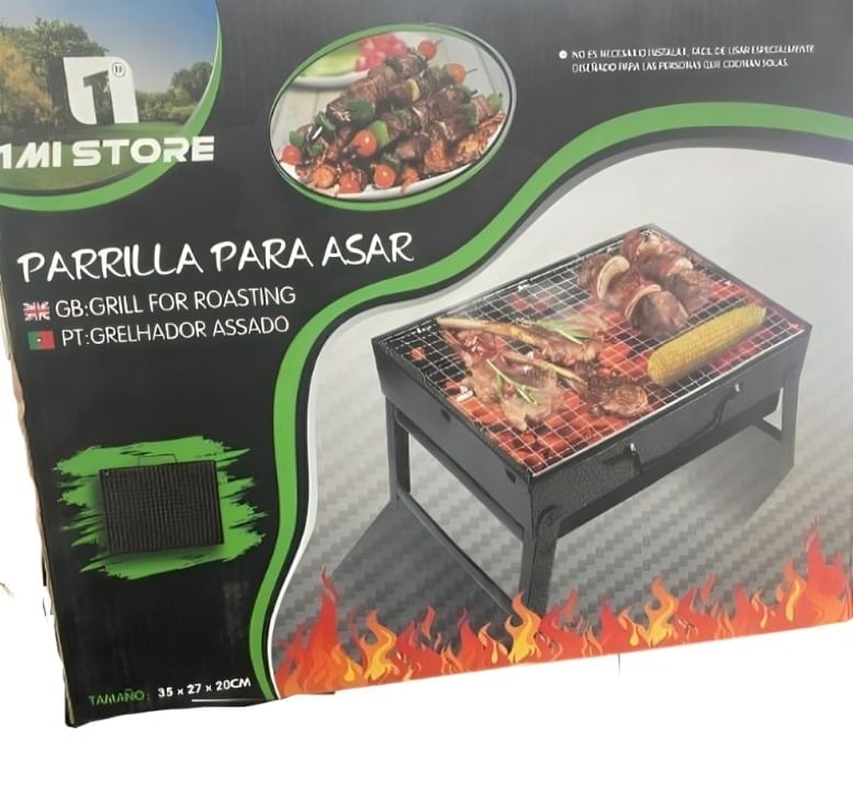 PARRILLA CUADRADA BBQ 35X27X20CM - 1