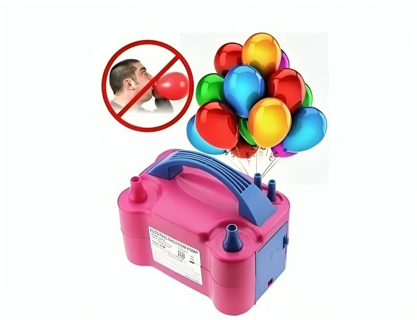 INFLADOR AUTOMÁTICO DE GLOBOS PORTÁTIL FIESTA DECORACIÓN - 1