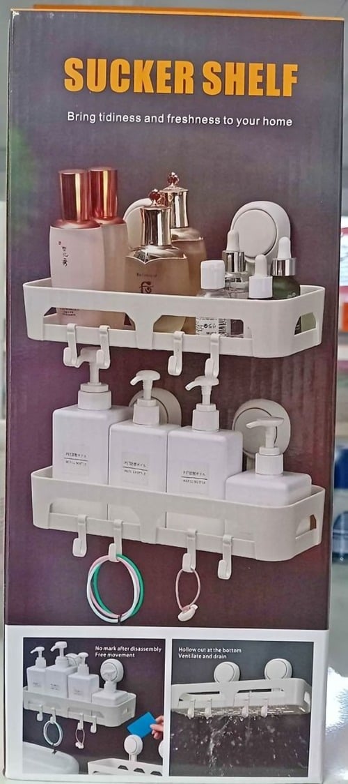 ESTANTE ORGANIZADOR DE PARED BLANCO - 2