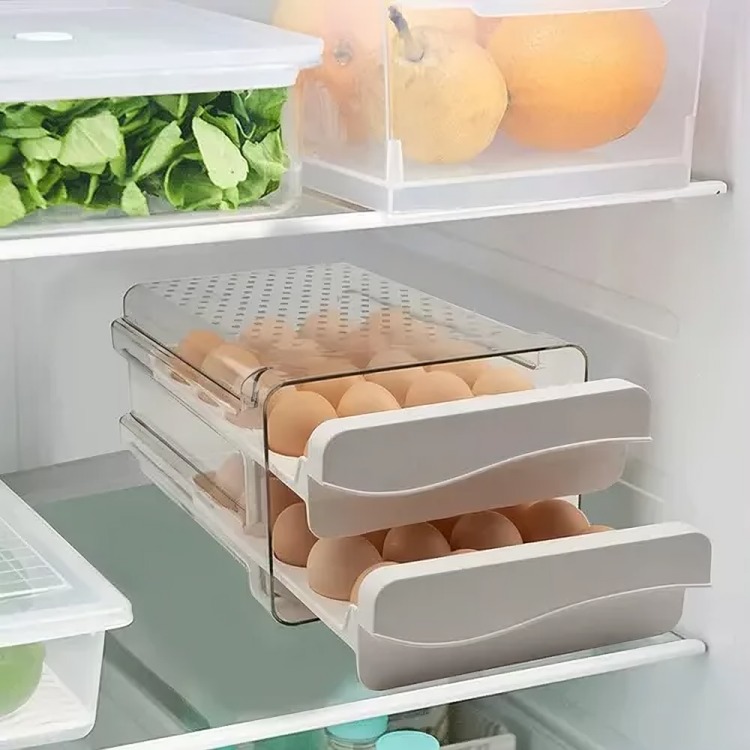 ORGANIZADOR DE HUEVOS CAJA PARA 40 HUEVOS 2 NIVELES - 3
