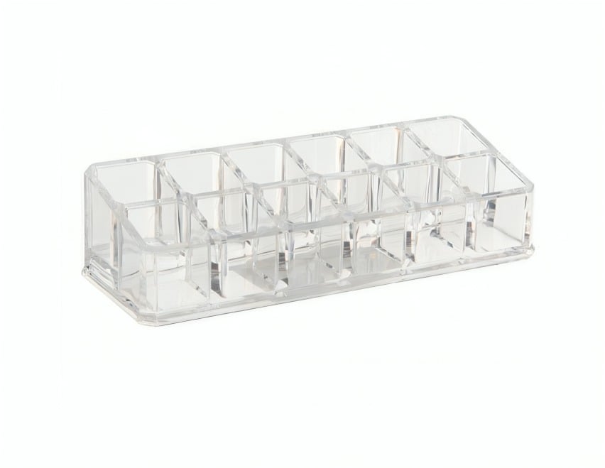 ORGANIZADOR DE MAQUILLAJE LABIALES 12 COMPARTIMIENTOS - 1