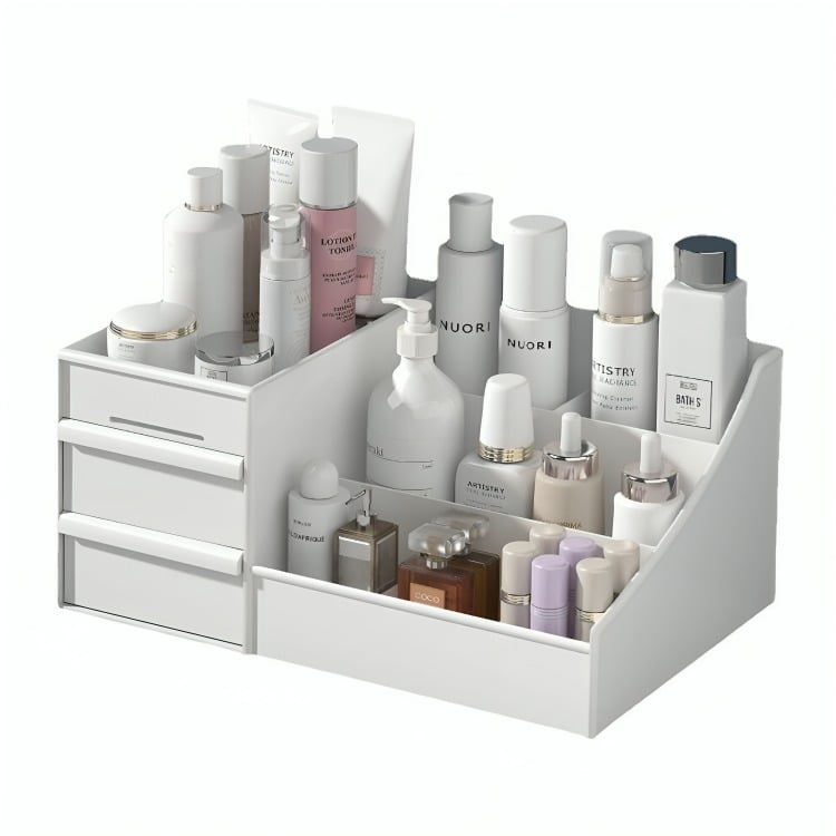 CAJA ORGANIZADOR DE COSMÉTICOS PORTÁTIL DE MAQUILLAJE - 1