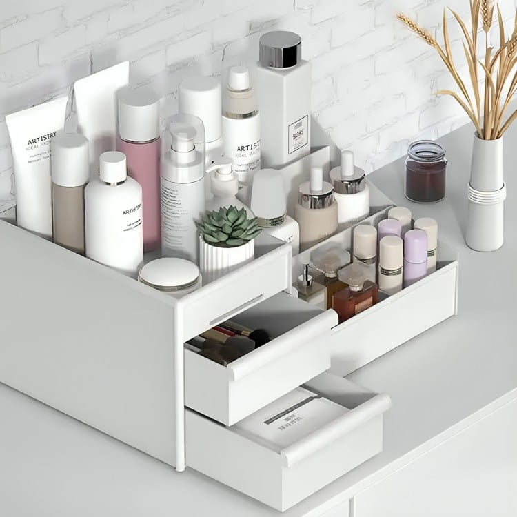 CAJA ORGANIZADOR DE COSMÉTICOS PORTÁTIL DE MAQUILLAJE - 2