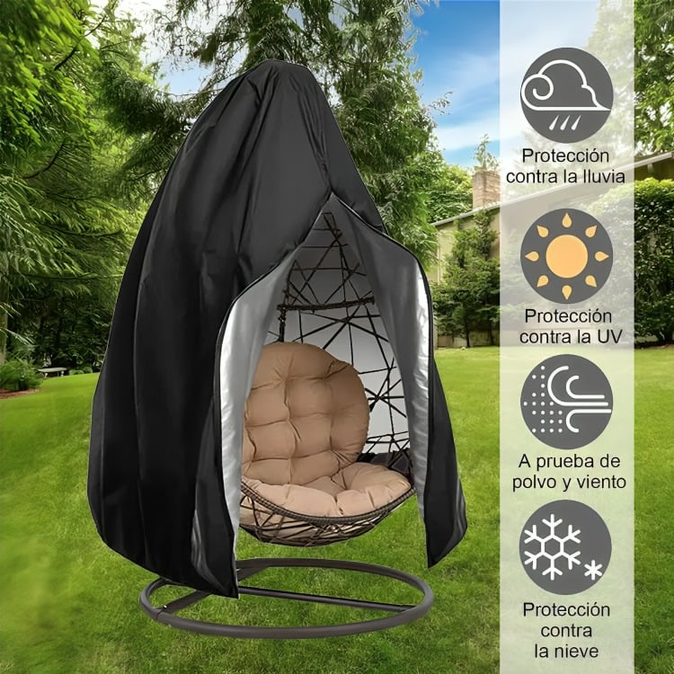 FUNDA PARA SILLA COLGANTE, DURADERA, IMPERMEABLE, RESISTENTE - 1