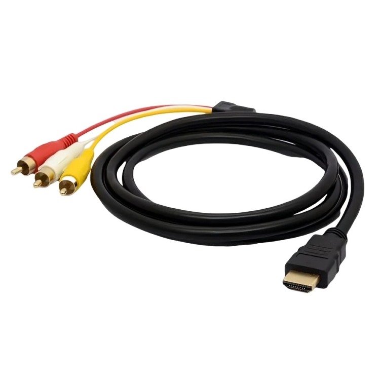 GENÉRICO CABLE HDMI A 3 RCA DIGITAL AUDIO VIDEO MACHO 1.5 MTS