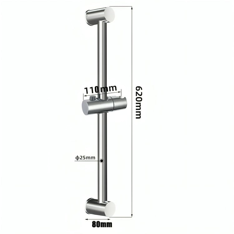 BARRA SOPORTE PARA DUCHA TELEFONO DESLIZANTE ADAPTABLE - 1