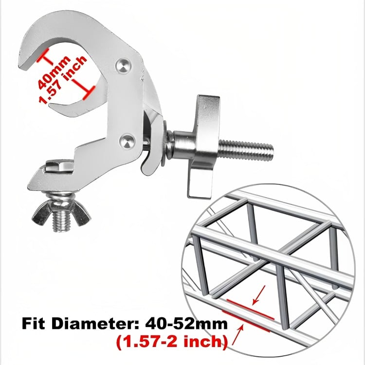 CLAMP ABRAZADERA PARA LUCES DE ESCENARIO - 1
