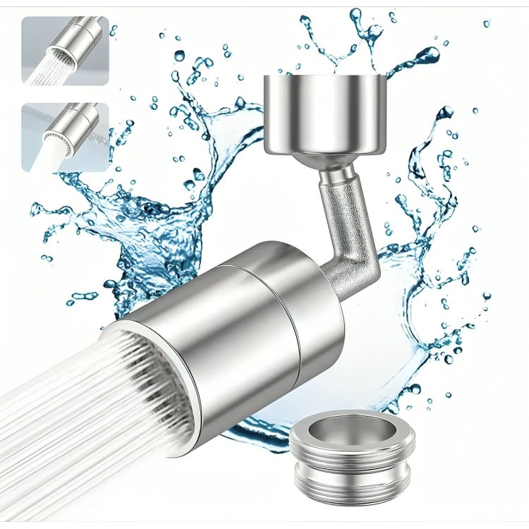 GRIFO MONOMANDO LLAVE LAVAPLATOS LAVALOZA ACERO INOXIDABLE - 1