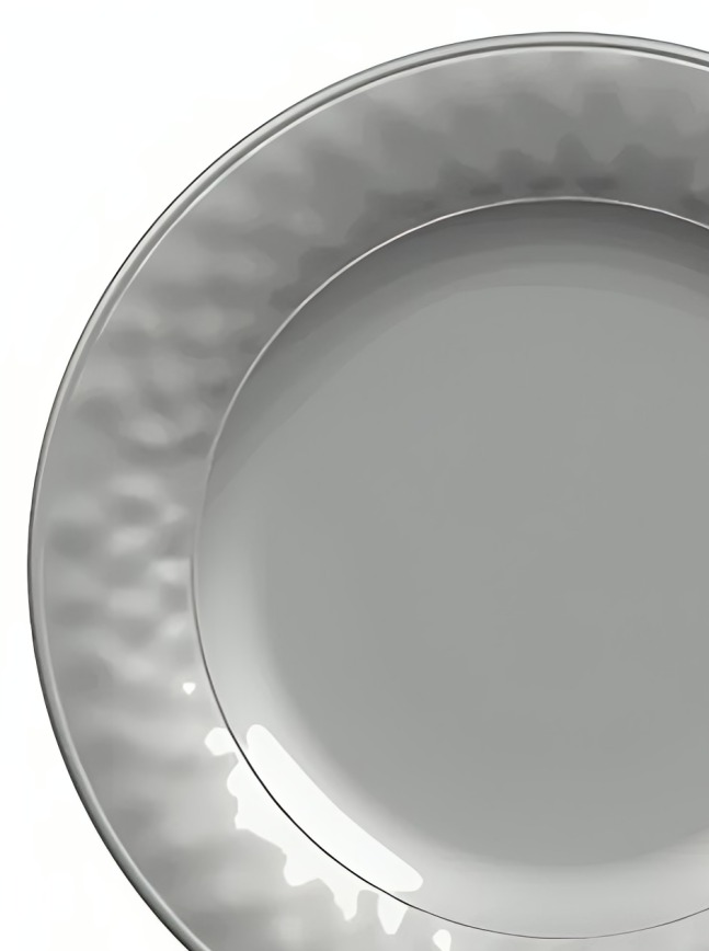 PLATO DE FONDO MELAMINA 28CM PROVENZAL GRIS - 1