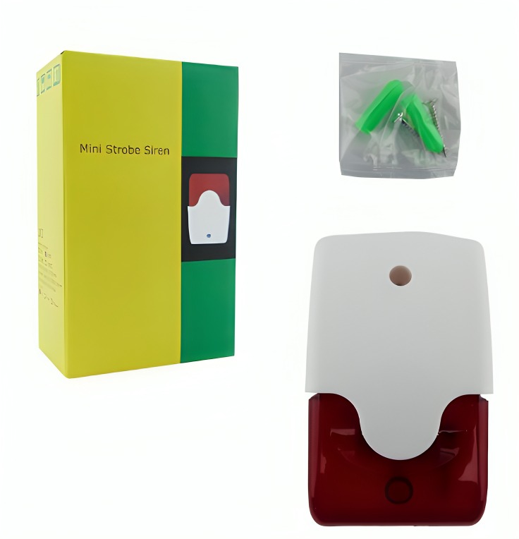 ALARMA SIRENA MINI IDEAL PARA INTERIOR 12V INCENDIO-ROBO - 2