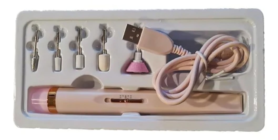 PULIDOR TORNO PORTATIL PARA MANICURA Y PEDICURA RECARGABLE - 2