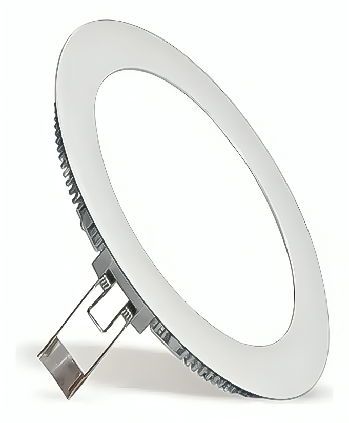 FOCO PANEL PLAFÓN LED EMBUTIDO REDONDO 12W LUZ FRÍA - 1