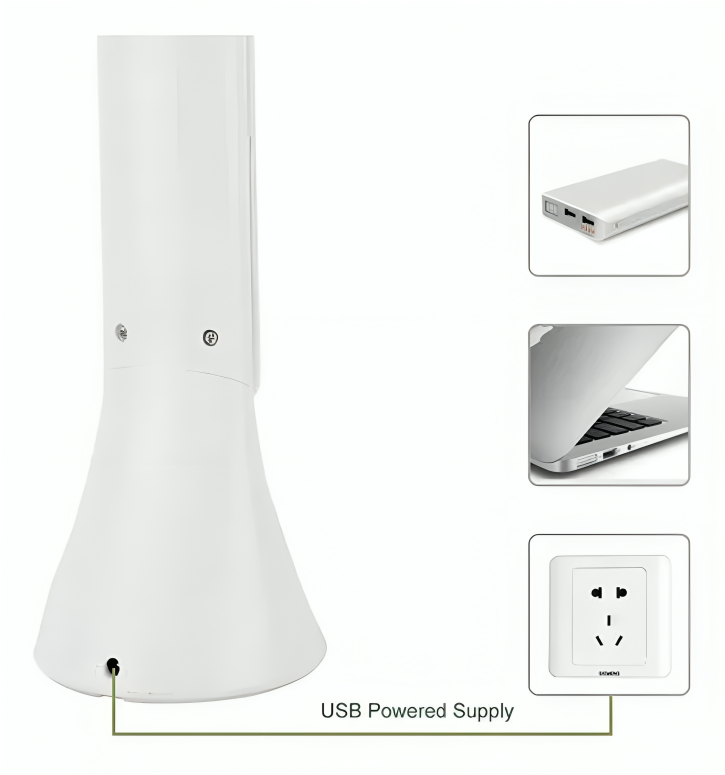 LAMPARA ESCRITORIO LED RECARGABLE VELADOR USB TOUCH - 3