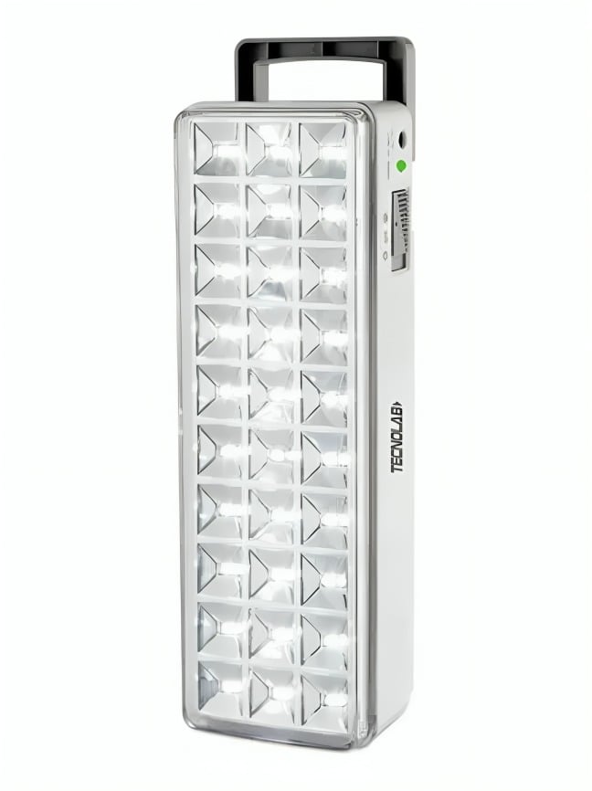 LAMPARA DE EMERGENCIA CON 30 LED RECARGABLE TECNOLAB - 1