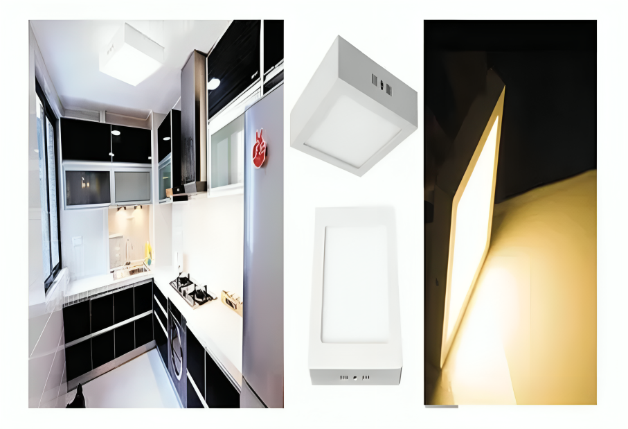 FOCO PLAFÓN LED CUADRADO LUZ CÁLIDA 18W - 2