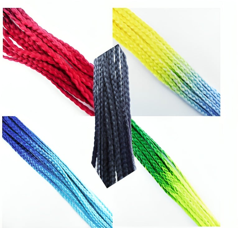 TRENZAS PARA CASCO DE MOTO CON VENTOSA DISEÑOS EN 5 COLORES - 2
