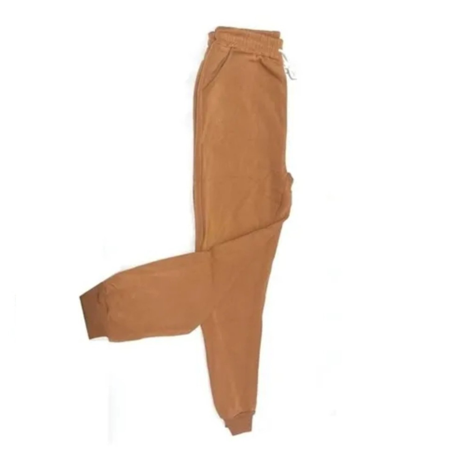 JOGGER PANTALON BUZO CON POLAR MUJER COLORES - CAFÉ OSCURO / L/XL - 2