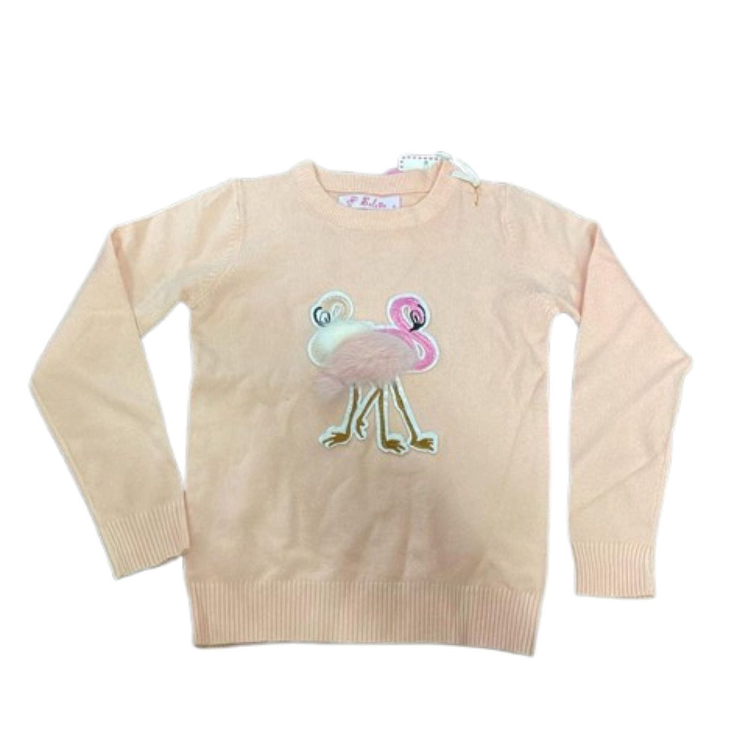 BLUSA DE NIÑA MANGA LARGA SUDADERA POLERA SALMON TALLA 4 - 1
