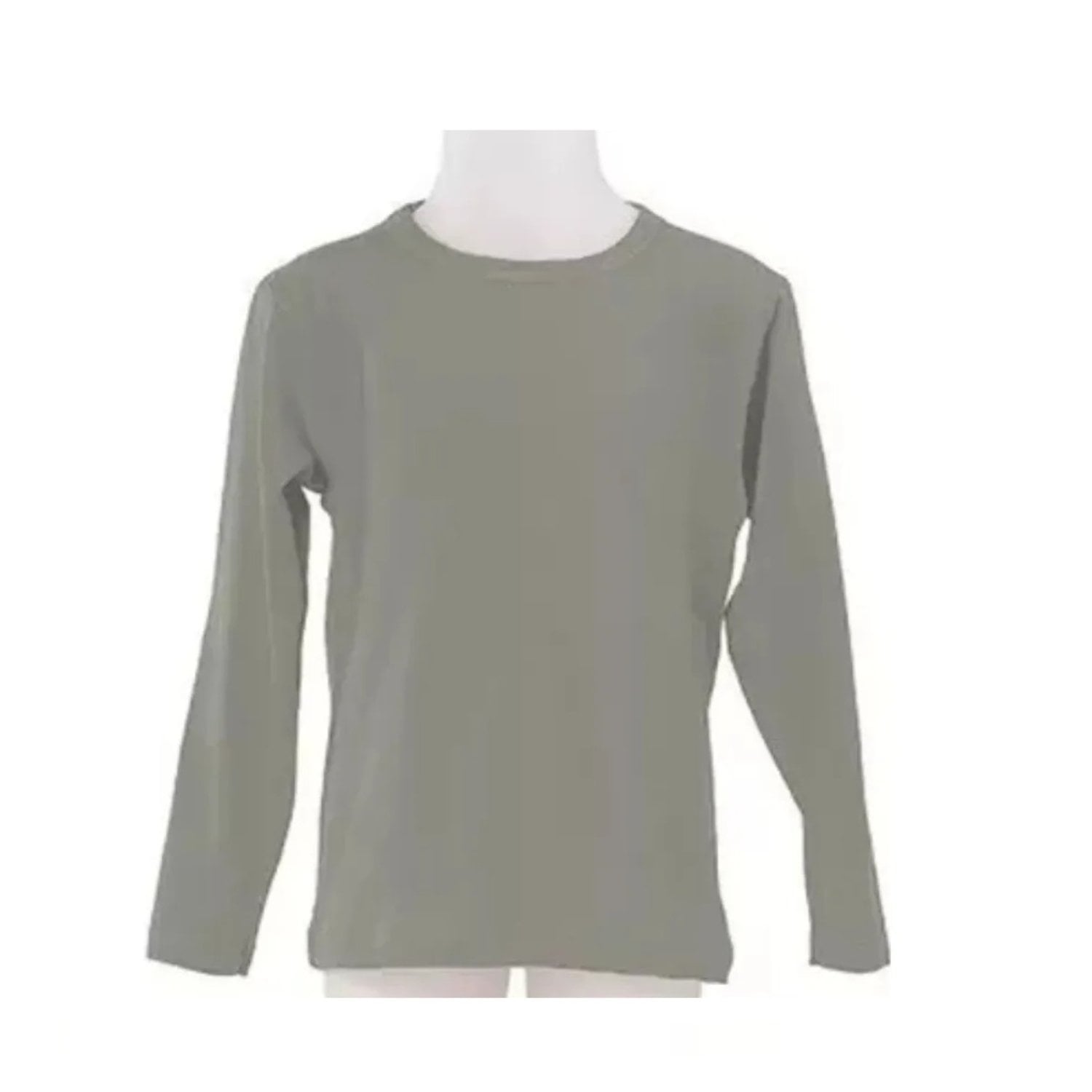 CAMISETAS POLAR NIÑOS CUELLO REDONDO PRIMERA CAPA GRIS TALLA 8 - 3