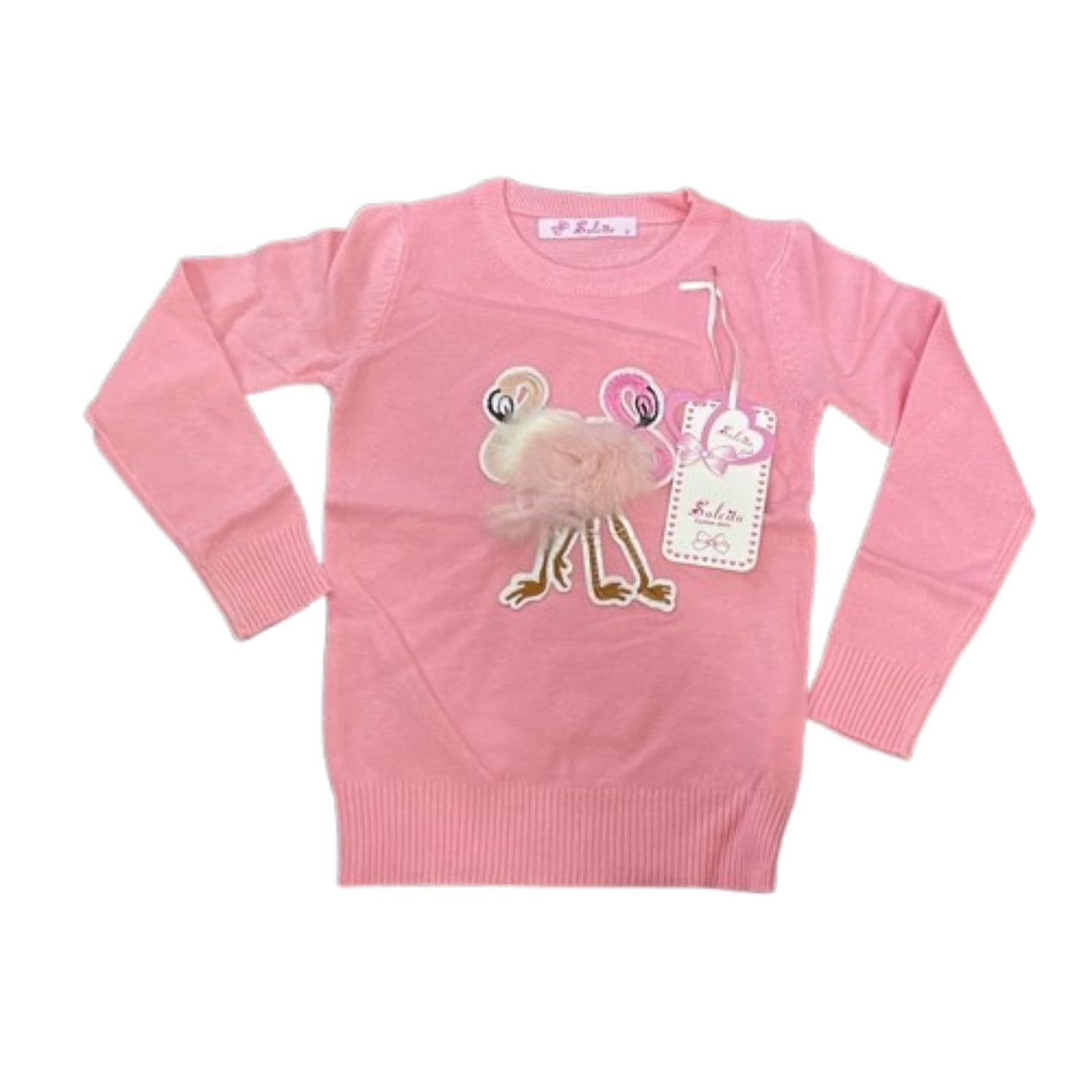 BLUSA DE NIÑA MANGA LARGA SUDADERA POLERA ROSA TALLA 3 - 1