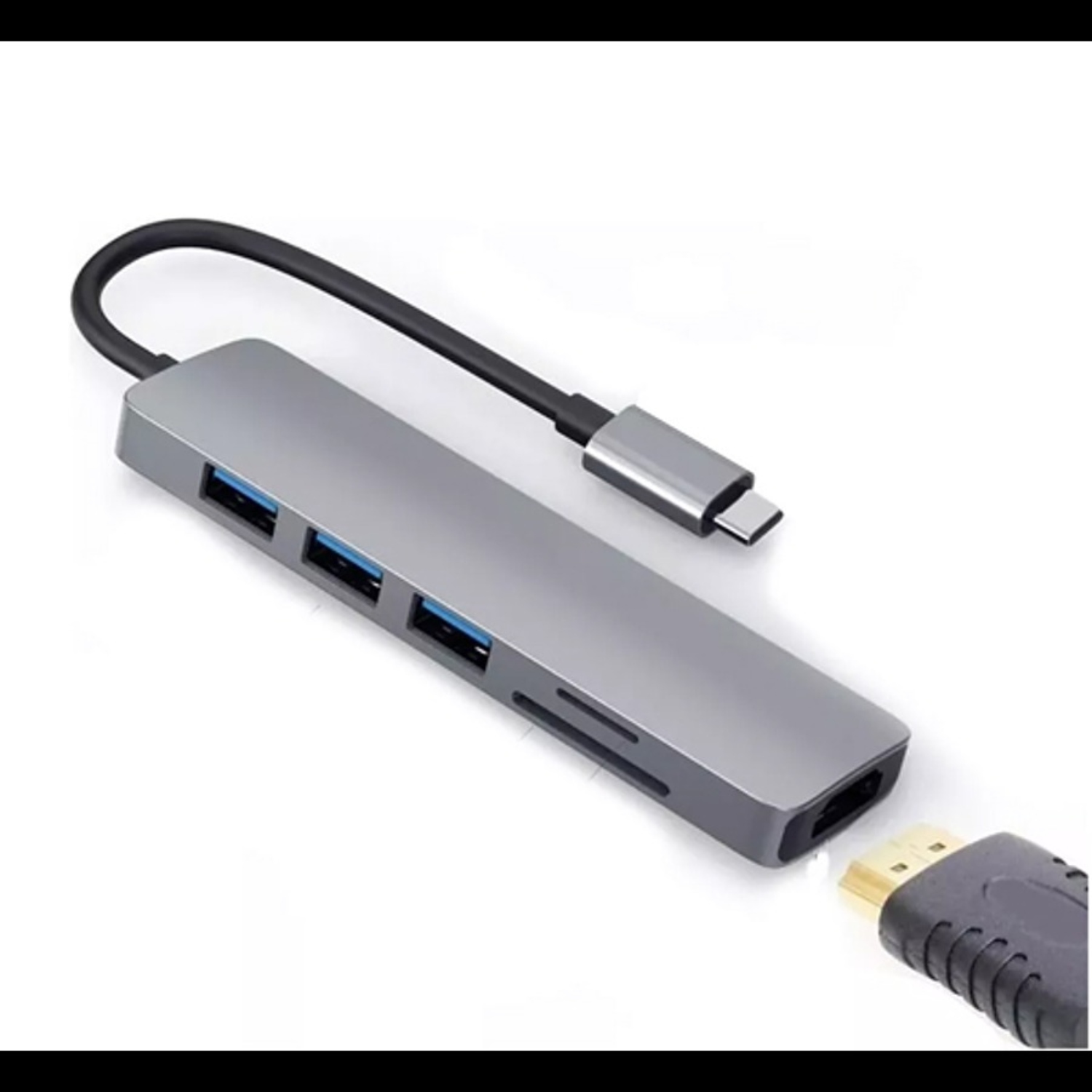 ADAPTADOR USB HUB HDMI TIPO C 3 X USB 3.0 6EN1 - 2