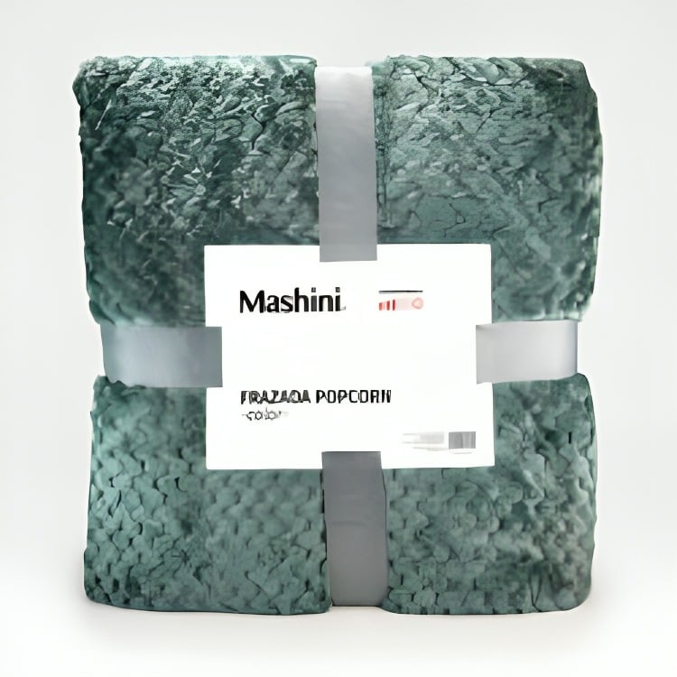 FRAZADA POPCORN 1.5 PLAZAS / VERDE – MASHINI - 3