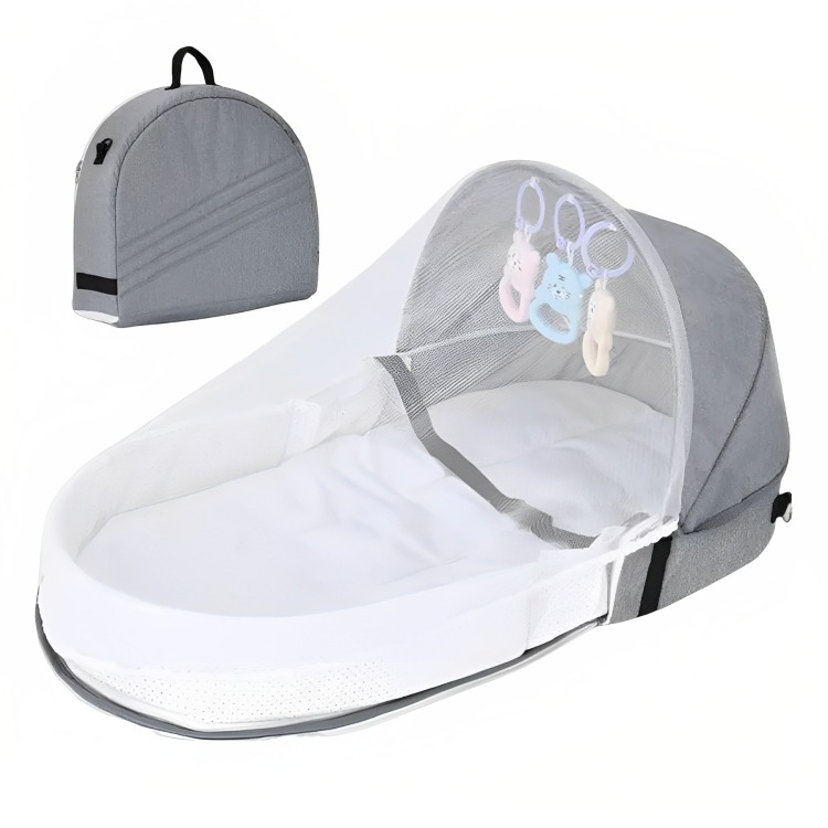 CAMA MOISÉS PARA BEBÉ PORTÁTIL PLEGABLE CON MOSQUITERA - 1