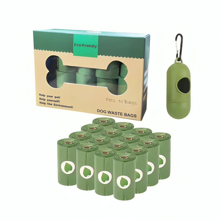 BOLSAS ECOLOGICA DESECHO DE MASCOTAS 16 ROLLOS DE 15 BOLSAS - 4