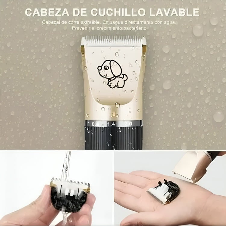 MAQUINA CORTA PELO PERROS CORTADORA USB ACCESORIOS - 2